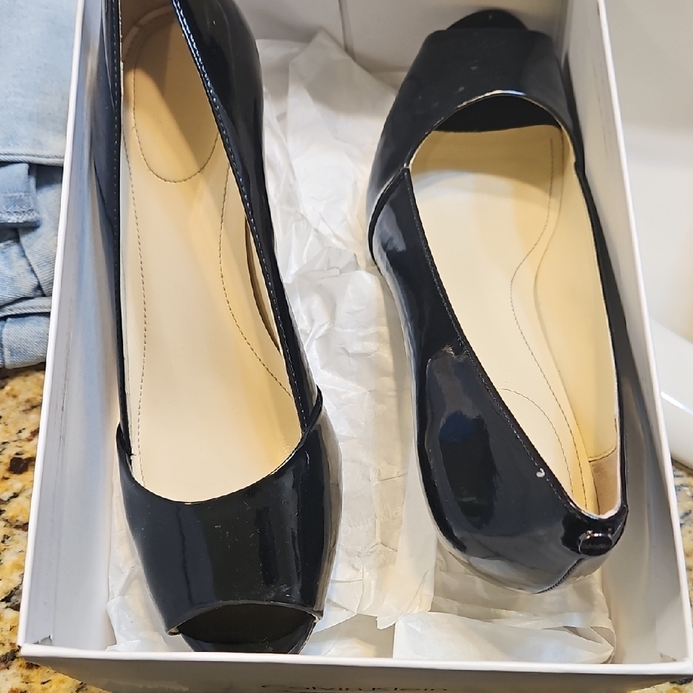 Calvin Klein Black Heels Timeless Elegance